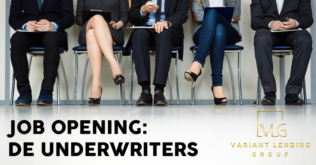 JOB OPENING DE Underwriters Variant Lending Group